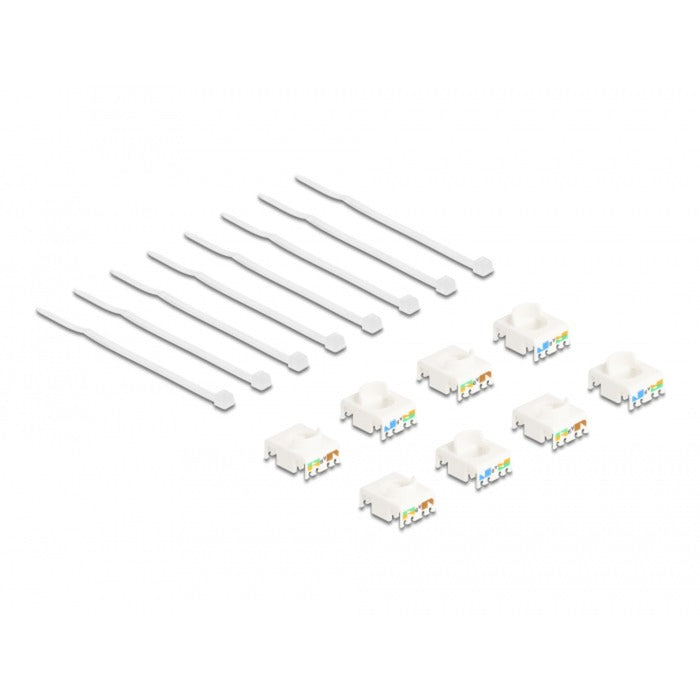 Chargez l'image dans la visionneuse de la galerie, Delock rj45 jack > lsa cat 6a toolfree keystone module (meerkleurig, 8 stuks)
