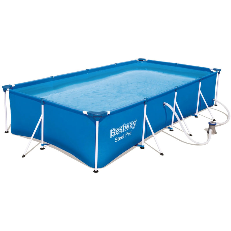 Load image into Gallery viewer, Bestway steel pro frame pool set zwembad (blauw, 400cm x 211cm x 81cm, incl. filterpomp)
