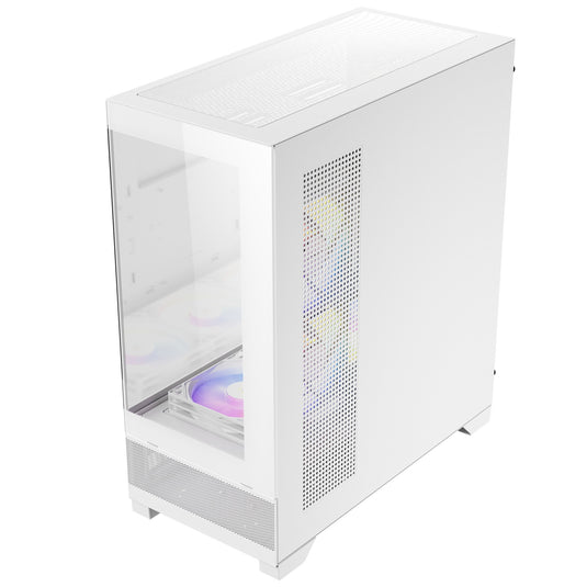 Antec cx700 elite rgb midi tower behuizing (wit | 2x usb-a | tempered glass)