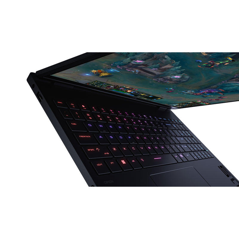 Load image into Gallery viewer, Hyperx omen 15 inch gaming laptop pc 15-ga0070nd 15.3 gaming laptop (zwart | i7-14650hx | rtx 5060 | 24 gb | 1 tb ssd | 180 hz)
