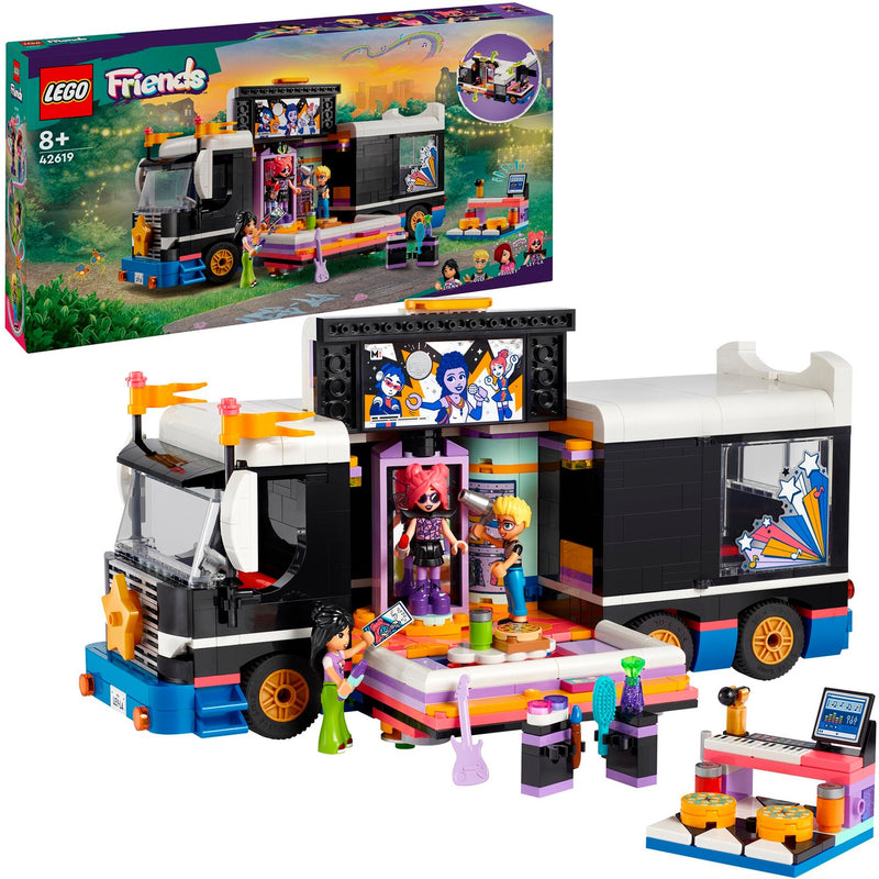 Load image into Gallery viewer, Lego friends - toerbus van popster constructiespeelgoed (42619)
