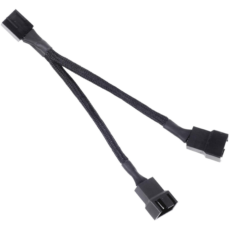 Load image into Gallery viewer, Silverstone sst-cpf01 splitterkabel (zwart, 10 centimeter)
