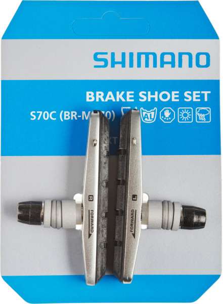 Load image into Gallery viewer, Shimano velgremblokset s70c v-brake zilver
