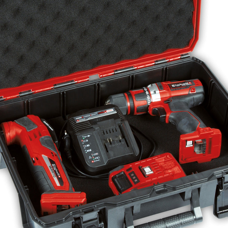 Load image into Gallery viewer, Einhell e-case s-f gereedschapskist (zwart rood)
