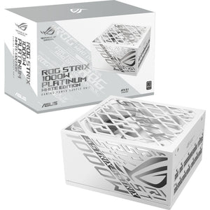 Asus rog strix platinum white edition modulaire 1000 watt voeding (wit, 1x 12v-2x6, 4x pcie)