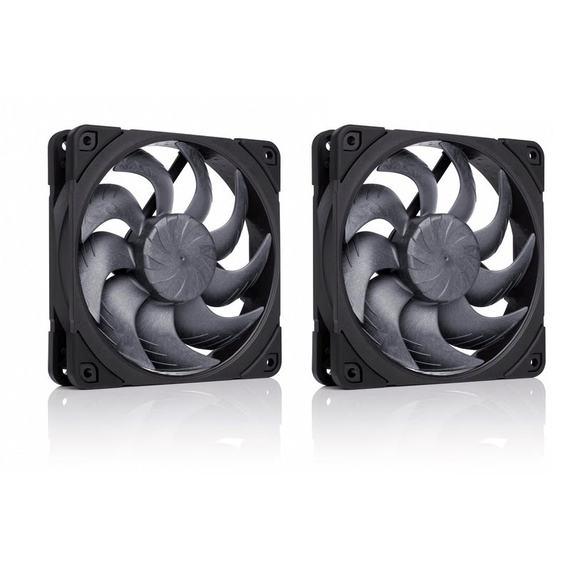 Afbeelding laden in galerijviewer, Noctua nf-a12x25 g2 pwm sx2-pp chromax.black case fans (zwart, 2 stuks, 120 x 120 x 25 mm)
