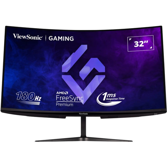 Viewsonic vx3218c-2k 32 curved gaming monitor (zwart, 2x hdmi, 1x displayport, 180 hz)