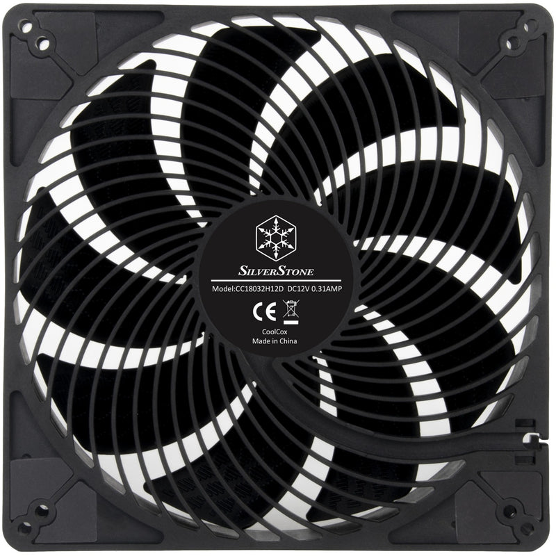Load image into Gallery viewer, Silverstone air penetrator 184i pro case fan (zwart, 180 x 180 x 32 mm, pwm)
