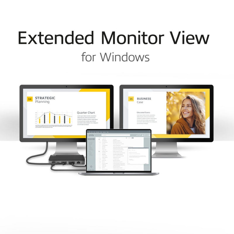Load image into Gallery viewer, Act connectivity usb-c 4k mst dockingstation (zwart grijs)
