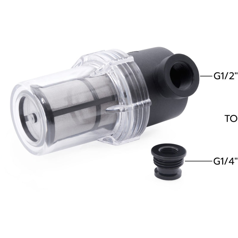 Load image into Gallery viewer, Alphacool es big inline filter 2xg1 (zwart transparant)
