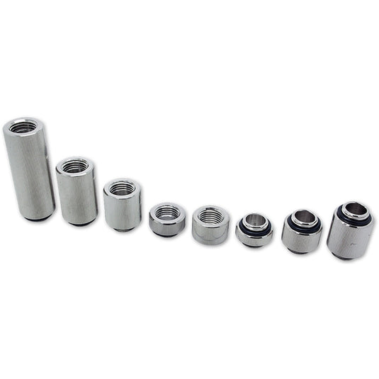 Ekwb ek-af extender 50 mm m-f g1 4 - black nickel verbinding (zwart zilver)