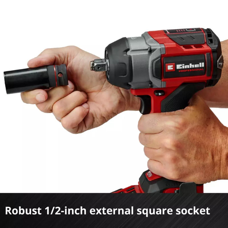 Load image into Gallery viewer, Einhell professional accu slagmoersleutel tp-cw 18 750-c li bl-solo (rood zwart, power x-change, accu en oplader niet inbegrepen)
