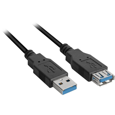 Sharkoon usb 3.0 verlengkabel (zwart, 3 meter)