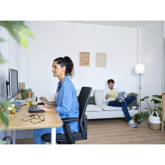 Trust trezo comfort draadloze toetsenbord- en muisset desktopset (zwart, us lay-out (qwerty), 100%)