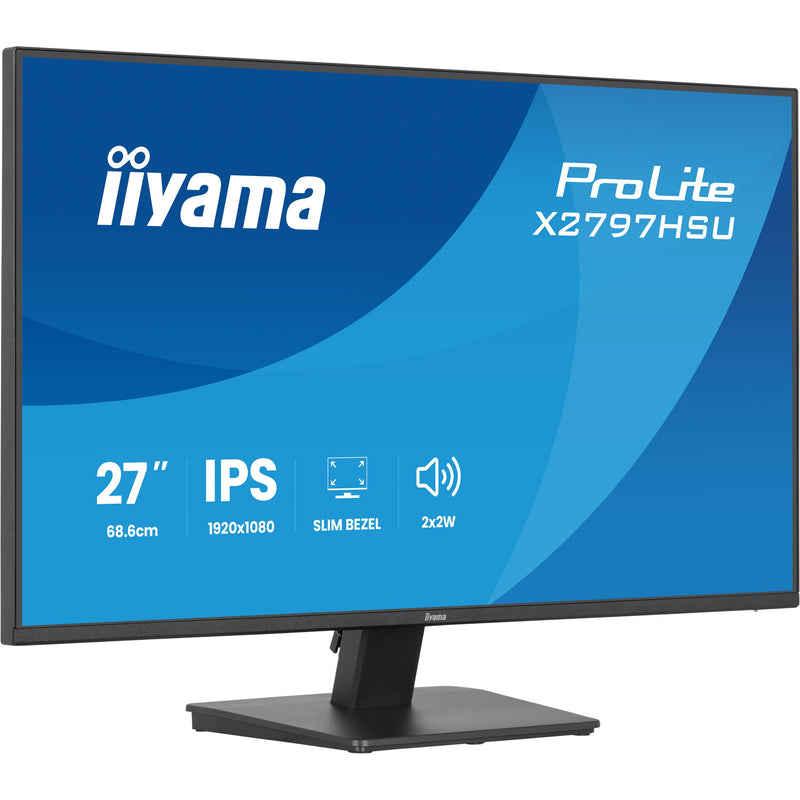 Load image into Gallery viewer, Iiyama prolite x2797hsu-b1 27 monitor (zwart, 120hz, hdmi, displayport, usb-c, audio)
