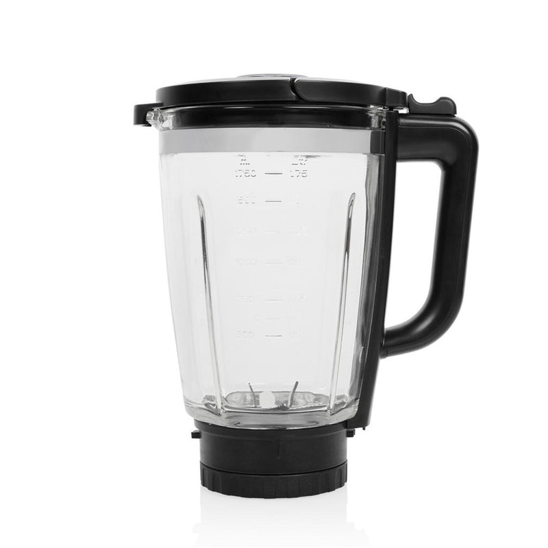 Load image into Gallery viewer, Princess 212094 blender solid pro (roestvrij staal zwart, 1,75 liter | rvs messenblok 6 messen | auto-clean-functie | onderdelen vaatwasserbestending)
