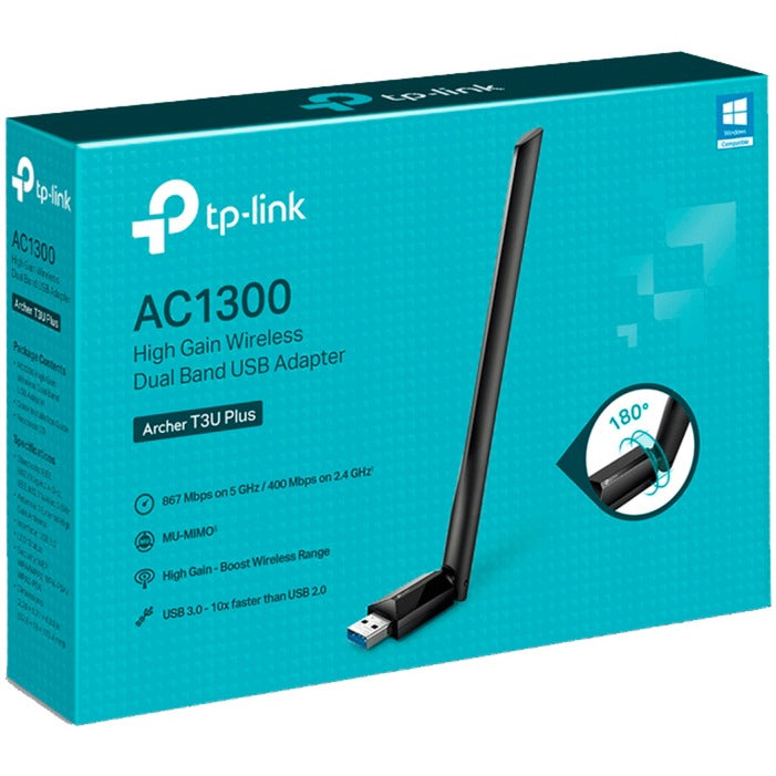 Load image into Gallery viewer, Tp-link archer t3u plus wlan adapter (zwart)
