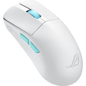 Asus rog harpe ace aim lab edition gaming muis (wit, 100 - 36.000 dpi, usb 2.0, 2,4 ghz, bluetooth, rgb leds)