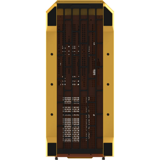 Thermaltake view 600 tg butter caramel big tower behuizing (geel | 2x usb-a | 1x usb-c | tempered glass)