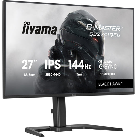 Iiyama g-master black hawk gb2741qsu-b1 27 gaming monitor (zwart, hdmi, displayport, 2x usb-a, usb-b, 144 hz)