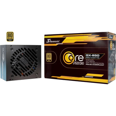 Seasonic core gx-850-v2 atx3.1 modulaire 850 watt voeding (zwart, 1x 12v-2x6, 2x pcie)