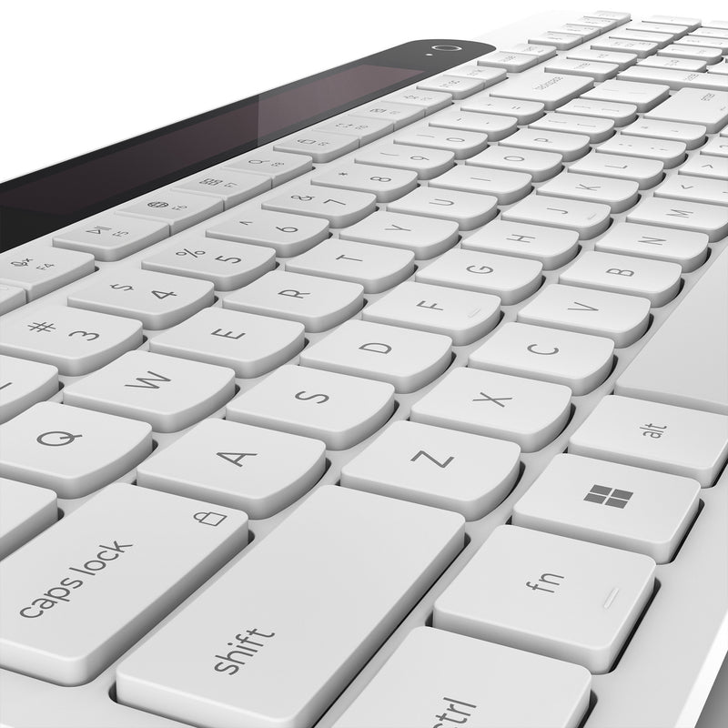 Load image into Gallery viewer, Lenovo 800 self-charging bluetooth keyboard (wit, us lay-out (qwerty), plunger, 100%, plunger switch, bluetooth 5.1, usb-c)
