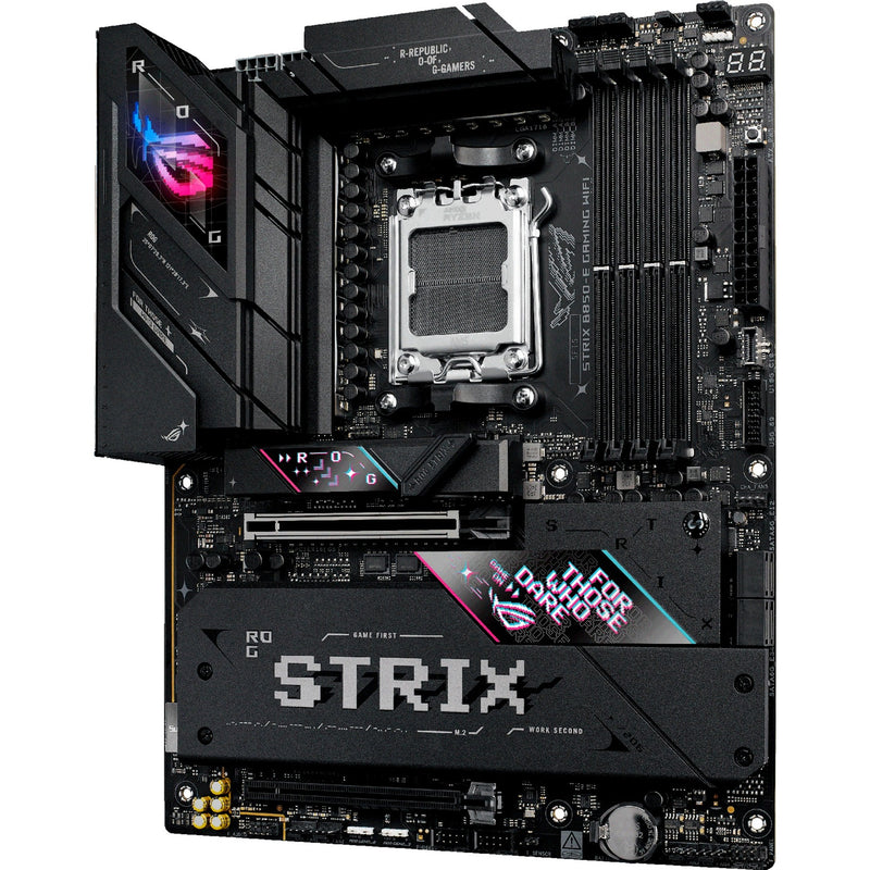 Load image into Gallery viewer, Asus rog strix b850-e gaming wifi socket am5 moederbord (zwart, raid, 5gb-lan, wi-fi 7, bt, sound, atx)
