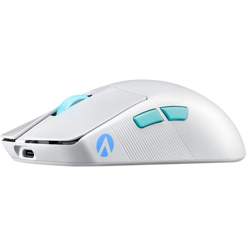 Load image into Gallery viewer, Asus rog harpe ace aim lab edition gaming muis (wit, 100 - 36.000 dpi, usb 2.0, 2,4 ghz, bluetooth, rgb leds)
