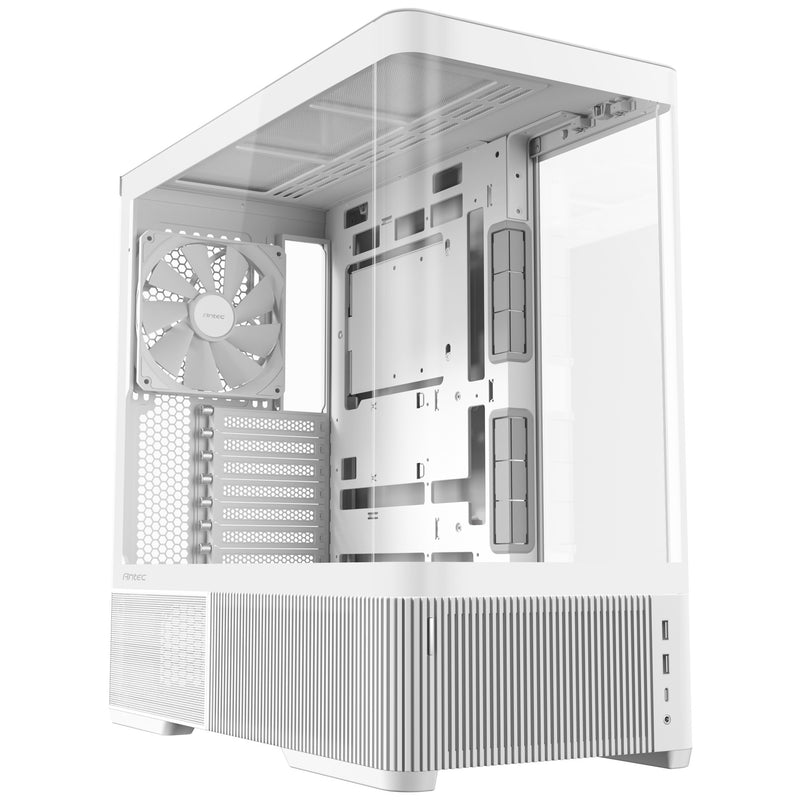 Afbeelding laden in galerijviewer, Antec c6 curve air midi tower behuizing (wit | 2x usb-a | 1x usb-c | tempered glass)

