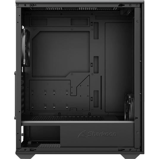 Sharkoon vk2 midi tower behuizing (zwart | 2x usb-a)