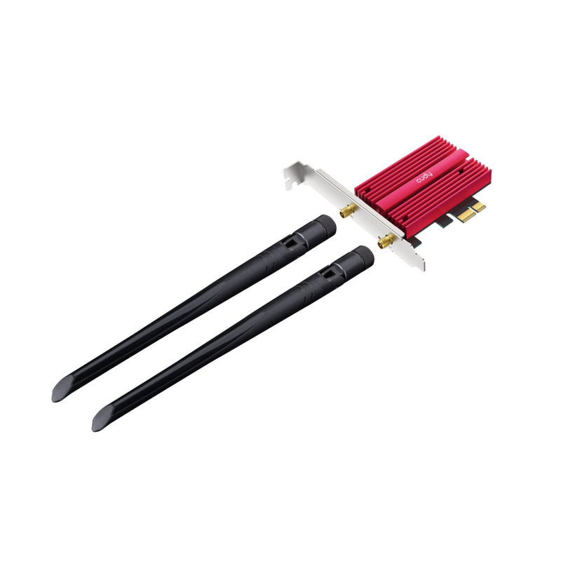 Load image into Gallery viewer, Cudy ax5400 wi-fi 6e bluetooth 5.3 pci-e wlan adapter (rood)
