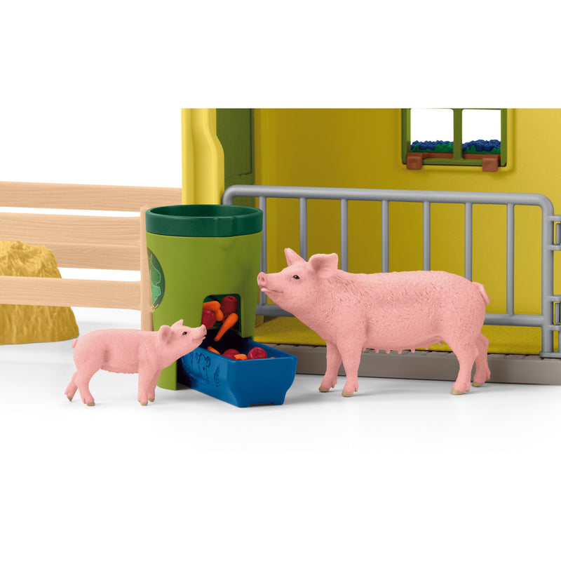 Load image into Gallery viewer, Schleich farm world - grote stal, geel speelfiguur
