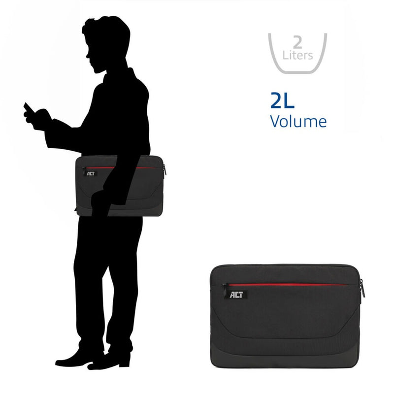Load image into Gallery viewer, Act connectivity suburb laptop sleeve 15,6 (zwart)
