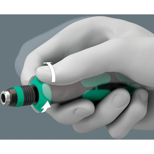 Wera kraftform kompakt 838 ra-r m set 1 bitset (zwart groen, 15‑delig)