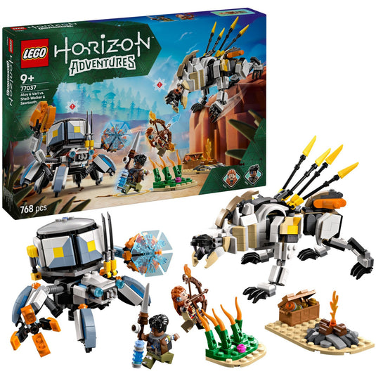 Lego ® horizon adventures™ aloy en varl vs. shell-walker en sawtooth - 77037