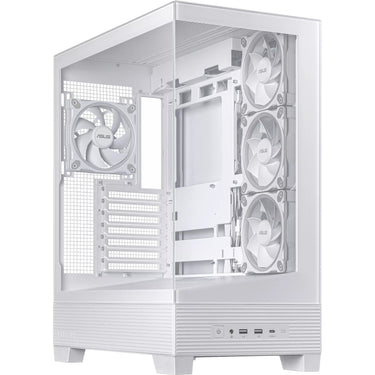 Asus a31 plus midi tower behuizing (wit | 2x usb-a | 2x usb-c | tempered glass)