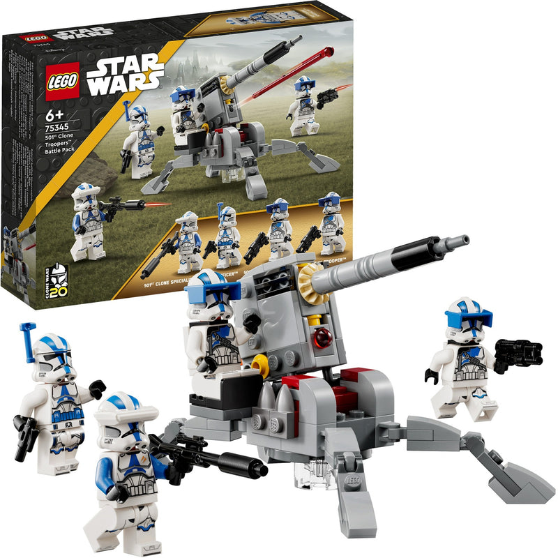 Chargez l'image dans la visionneuse de la galerie, Lego star wars 501st clone troopers battle pack bouwbaar speelgoed met minifiguren - 75345
