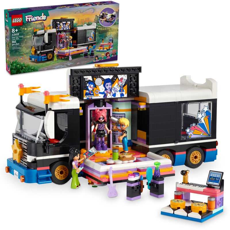 Load image into Gallery viewer, Lego friends - toerbus van popster constructiespeelgoed (42619)
