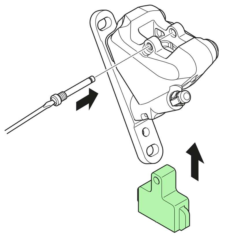 Load image into Gallery viewer, Shimano bleeding spacer for dura ace ultegra 105 grx brake caliper
