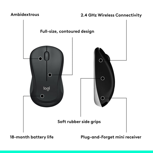 Logitech mk540 advanced draadloze desktopset (donkergrijs, eu lay-out (qwerty), 1000 dpi)