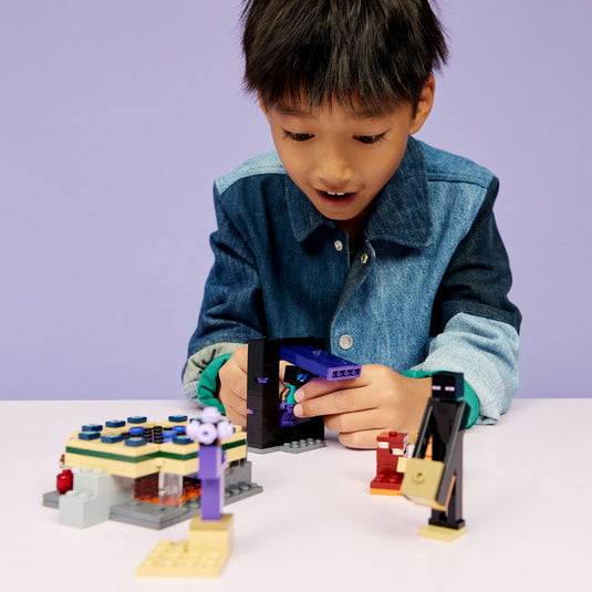 Lego minecraft - reis naar de nether en het end-portaal constructiespeelgoed (21584)