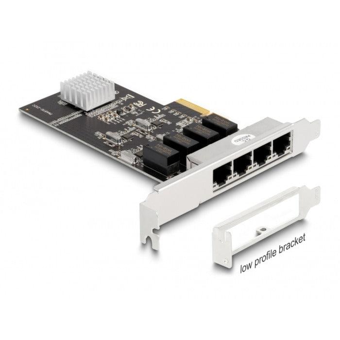 Load image into Gallery viewer, Delock pci express x4 card 4 x rj45 gigabit lan netwerkadapter
