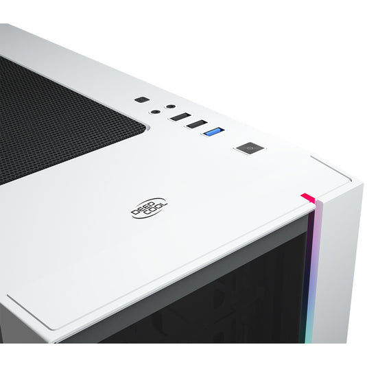 Deepcool matrexx 55 v3 add-rgb 3f midi tower behuizing (wit | 3x usb-a | rgb)