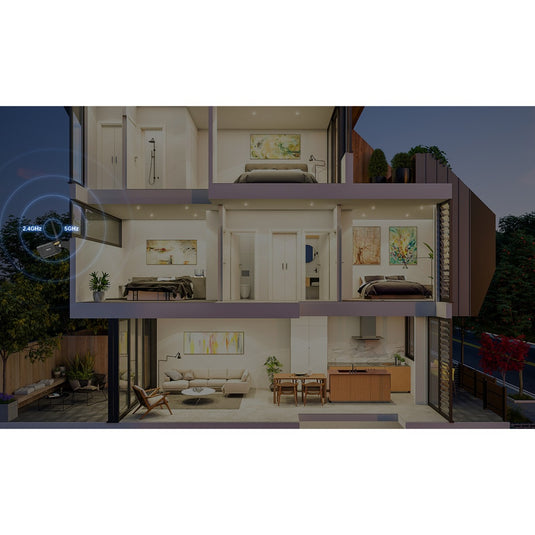 Foscam v8p, 4k 8mp dual-band wifi beveiligingscamera (wit, met geluid- en lichtalarm)