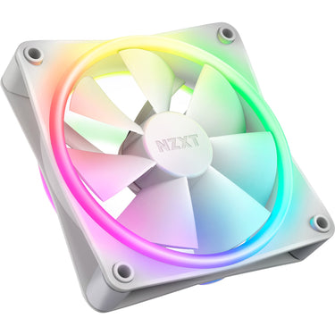 Nzxt f120 rgb duo case fan (wit, 120 x 120 x 25 mm, pwm, zonder controller)