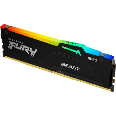 Kingston fury 16 gb ddr5-5600 werkgeheugen (zwart, kf556c36bbea-16, beast rgb, xmp, expo)
