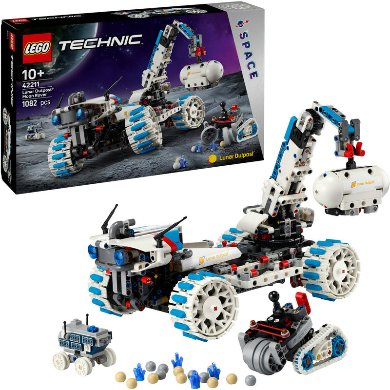 ギャラリービューアに画像をロードする, Lego technic - lunar outpost maanrover ruimtevoertuig constructiespeelgoed (42211)
