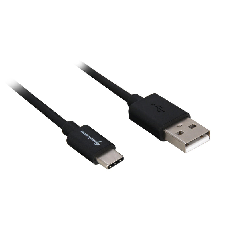 Load image into Gallery viewer, Sharkoon usb-a 2.0 - usb-c kabel (zwart, 3 meter)
