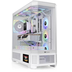 Thermaltake view 600 tg snow big tower behuizing (wit | 2x usb-a | 1x usb-c | tempered glass)