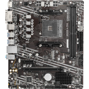 Msi a520m-a pro socket am4 moederbord (zwart grijs, raid, gb-lan, sound, µatx)